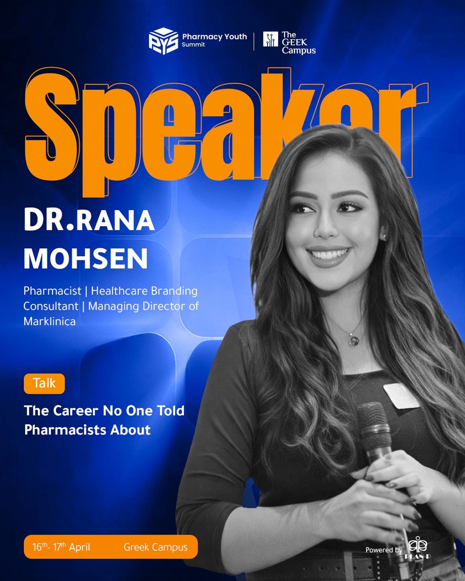 Dr. Rana Mohsen – Greek Campus Plan B, AUC, Pharmacy Career Speaker